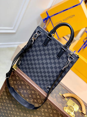 LV N45276 Louis Vuitton Sac Plat Messenger Bag Black - Default Title - View 2