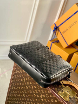 LV N45288 Louis Vuitton Sirius Briefcase Bag Black - Default Title - View 3