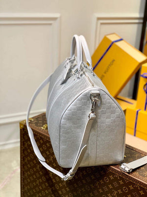 LV N58041 Louis Vuitton Keepall 50B Bandoulière Bag Silver - Default Title - View 2