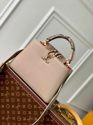 LV N80741 Louis Vuitton Capucines BB Handbag Light coffee - Default Title - View 1