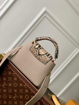 LV N80741 Louis Vuitton Capucines Mini Handbag Light coffee - Default Title - View 3