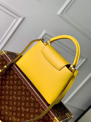 LV N81196 Louis Vuitton Capucines MM Handbag Yellow - Default Title - View 2