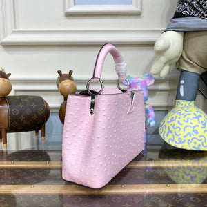 LV N81279 Louis Vuitton Capucines BB Handbag Rose Calypso - Default Title - View 3
