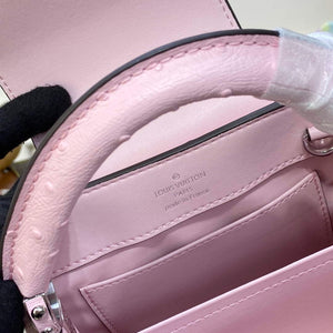 LV N81279 Louis Vuitton Capucines Mini Handbag Rose Calypso - Default Title - View 9