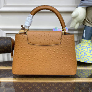 LV N81279 Louis Vuitton Capucines MM Handbag Brown - Default Title - View 2