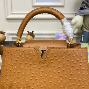 LV N81279 Louis Vuitton Capucines MM Handbag Brown - Default Title - View 5