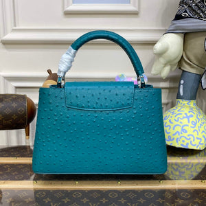 LV N81279 Louis Vuitton Capucines MM Handbag Lake blue - Default Title - View 2
