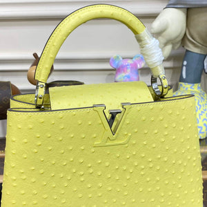 LV N81279 Louis Vuitton Capucines MM Handbag lemon yellow - Default Title - View 5