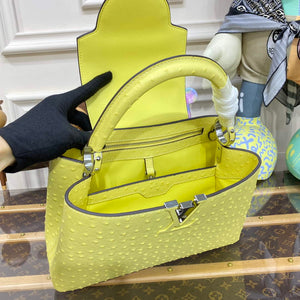 LV N81279 Louis Vuitton Capucines MM Handbag lemon yellow - Default Title - View 9