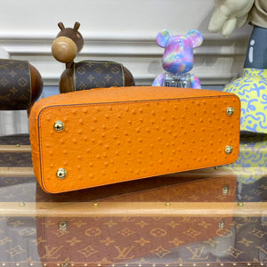 LV N81279 Louis Vuitton Capucines MM Handbag Orange - Default Title - View 4