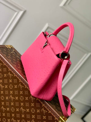 LV N81279 Louis Vuitton Capucines MM Handbag Plum - Default Title - View 3