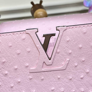 LV N81279 Louis Vuitton Capucines MM Handbag Rose Calypso - Default Title - View 6