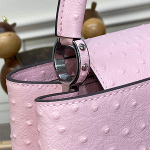LV N81279 Louis Vuitton Capucines MM Handbag Rose Calypso - Default Title - View 7
