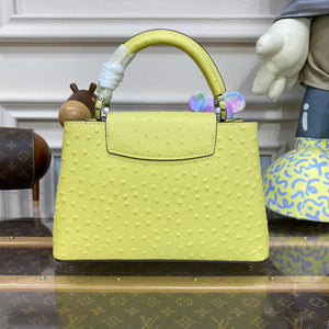 LV N81523 Louis Vuitton Capucines BB Handbag lemon yellow - Default Title - View 2