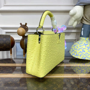 LV N81523 Louis Vuitton Capucines BB Handbag lemon yellow - Default Title - View 3