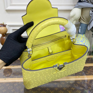 LV N81523 Louis Vuitton Capucines BB Handbag lemon yellow - Default Title - View 9