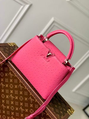 LV N81523 Louis Vuitton Capucines BB Handbag Plum - Default Title - View 1