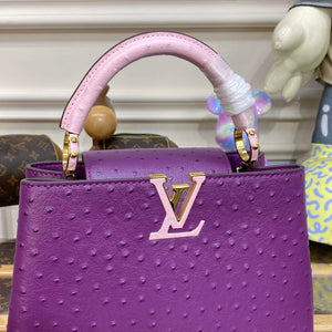 LV N81523 Louis Vuitton Capucines BB Handbag Purple - Default Title - View 5