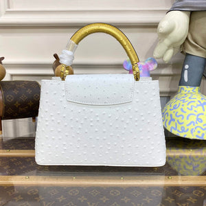 LV N81523 Louis Vuitton Capucines BB Handbag White - Default Title - View 2
