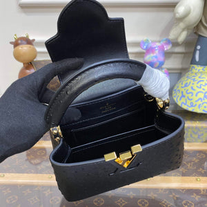 LV N81523 Louis Vuitton Capucines Mini Handbag Black - Default Title - View 10