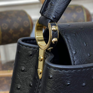 LV N81523 Louis Vuitton Capucines Mini Handbag Black - Default Title - View 7