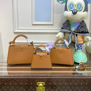 LV N81523 Louis Vuitton Capucines Mini Handbag Brown - Default Title - View 2