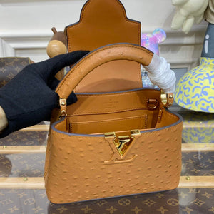 LV N81523 Louis Vuitton Capucines Mini Handbag Brown - Default Title - View 10
