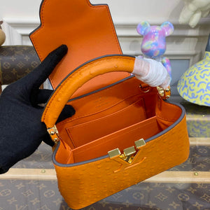 LV N81523 Louis Vuitton Capucines Mini Handbag Orange - Default Title - View 9