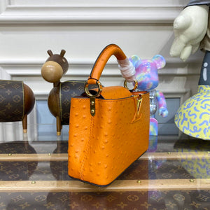 LV N81523 Louis Vuitton Capucines Mini Handbag Orange - Default Title - View 3