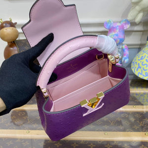 LV N81523 Louis Vuitton Capucines Mini Handbag Purple - Default Title - View 10