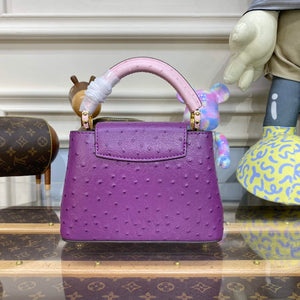 LV N81523 Louis Vuitton Capucines Mini Handbag Purple - Default Title - View 3