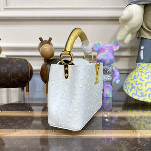 LV N81523 Louis Vuitton Capucines Mini Handbag White - Default Title - View 4