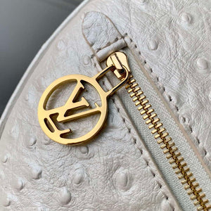 LV N85900 Louis Vuitton Loop Pm Ostrich leather Bag White Pearl - Default Title - View 6
