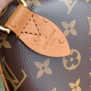 LV N87212 Louis Vuitton Speedy Soft 30 Boho Bag Monogram Tan - Default Title - View 9