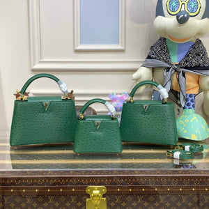 LV N93075 Louis Vuitton Capucines Mini Handbag Mint Green - Default Title - View 1