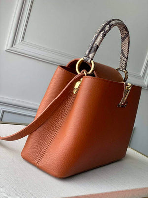 LV N97980 Louis Vuitton Capucines MM Bag Brown - Default Title - View 3