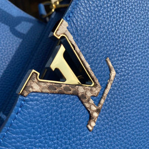 LV N98388 Louis Vuitton Capucines BB Handbag Blue - Default Title - View 4