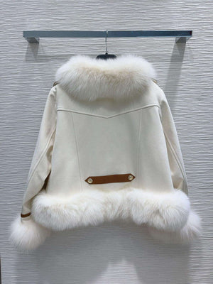 Max Mara Women's Fashion Clothing Fur Coat M78362 - S - View 7