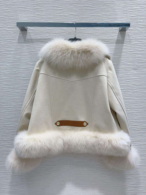 Max Mara Women's Fashion Clothing Fur Coat M78365 - S - View 9