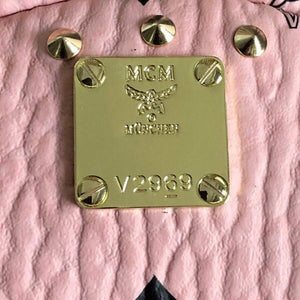 MCM MMK6SVE92CO001 21cm Stark Bebe Boo Backpack in Visetos Pink - Default Title - View 6