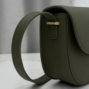 Medium Dior Médaillon Flap Bag M3920QDWP_M900 Olive Green Grained Calfskin - Default Title - View 3