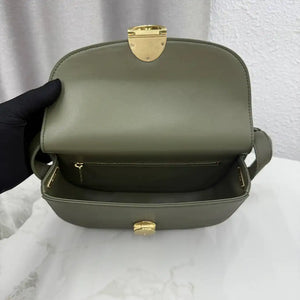 Medium Dior Médaillon Flap Bag M3920QDWP_M900 Olive Green Grained Calfskin - Default Title - View 8