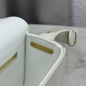 Medium Dior Médaillon Flap Bag M3920QDWP_M900 White Grained Calfskin - Default Title - View 7