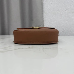 Medium Dior Médaillon Flap Bag M3920QDWP_M900 Gold Brown Grained Calfskin - Default Title - View 6