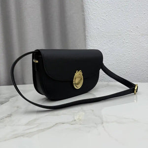 Medium Dior Médaillon Flap Bag M3920QDWP_M900 Black Grained Calfskin - Default Title - View 2
