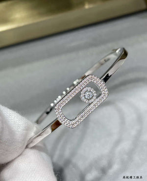 Messika 1134-PG Move Uno Pav¨¦ Flex Bangle Rose Gold Full Diamond Bracelet - Default Title - View 6