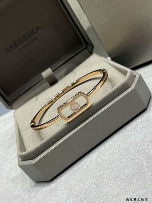 Messika Move Uno Pav¨¦ Flex Bangle White Gold Diamond Bracelet 1134-PG - Default Title - View 4