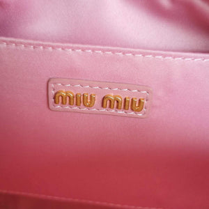 MiuMiu 5BB123 Matelass¨¦ nappa leather handbag Alabaster Pink - Default Title - View 9