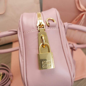MiuMiu 5BB124 Matelass¨¦ Nappa Leather Top-handle Bag Pink - Default Title - View 7
