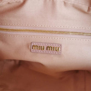MiuMiu 5BB124 Matelass¨¦ Nappa Leather Top-handle Bag Pink - Default Title - View 9